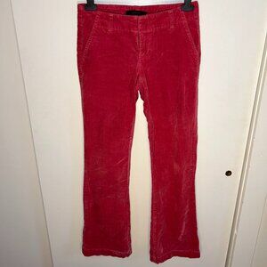 Hot Pink Express Corduroy Flared Pants Low Rise Size 0 Y2K Stretch pants
